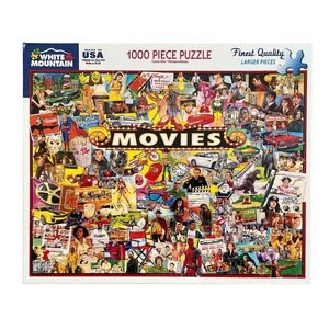 White Mountain Movies 1000 Piece Jigsaw Puzzle Finest Quality Larger Pieces
